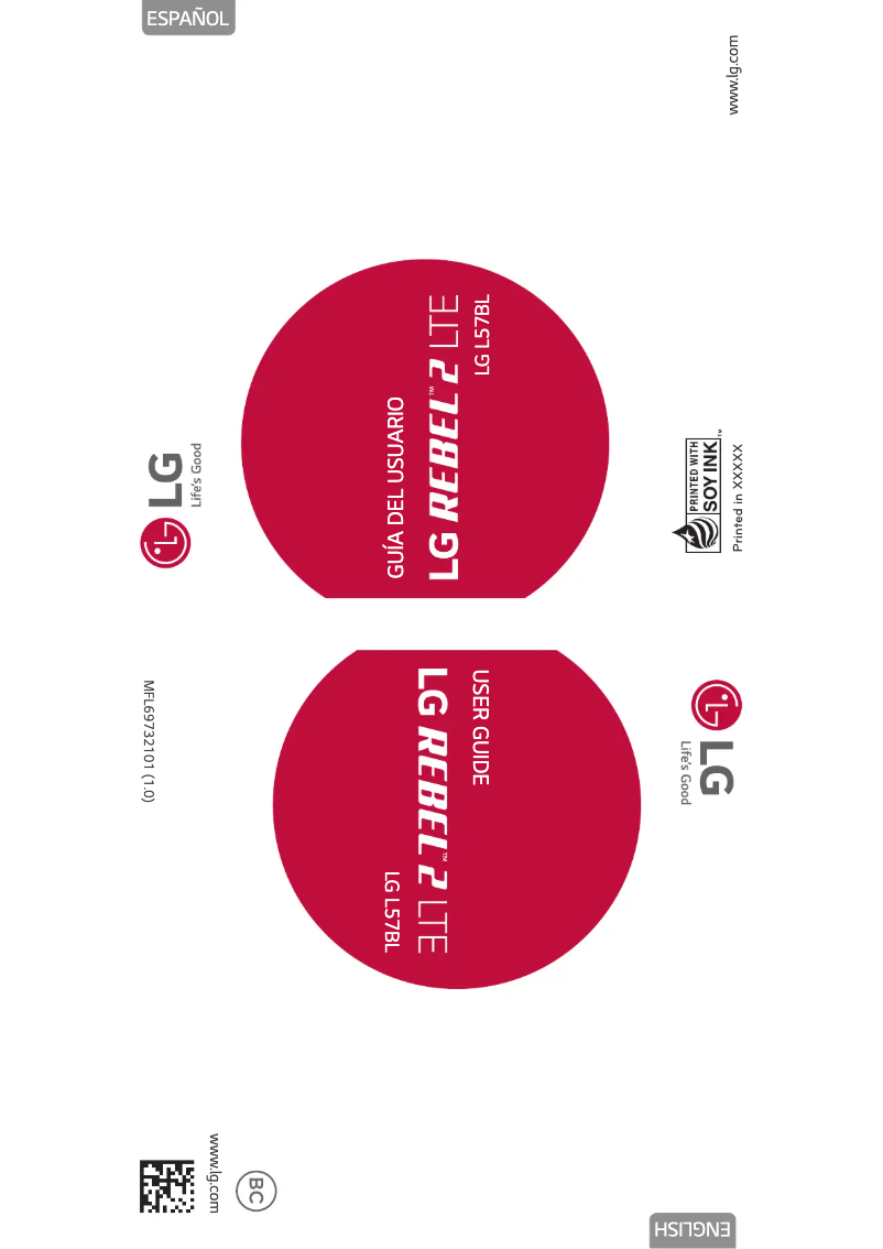 Page 1 de la notice Manuel utilisateur LG Rebel 2 LTE