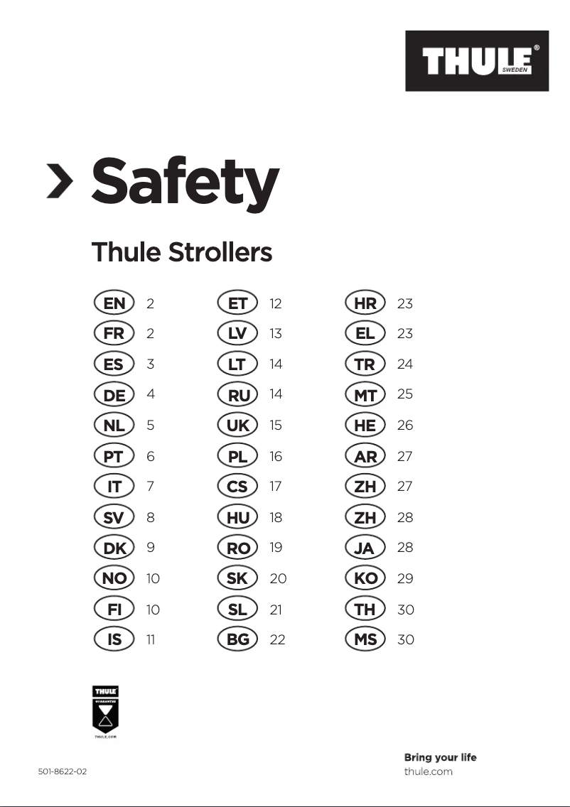 Image de la première page du manuel de l'appareil Sleek Sibling Seat