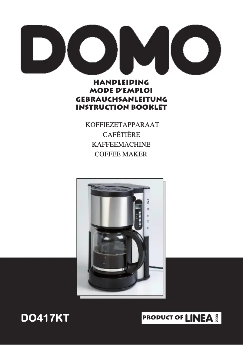 Page 1 de la notice Manuel utilisateur Domo DO417KT