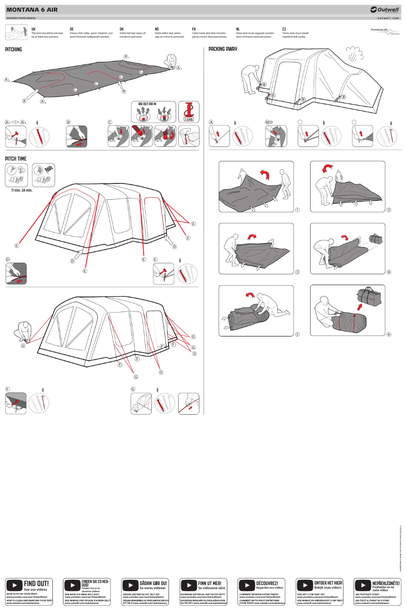 Image de la première page du manuel de l'appareil Montana 6 Air