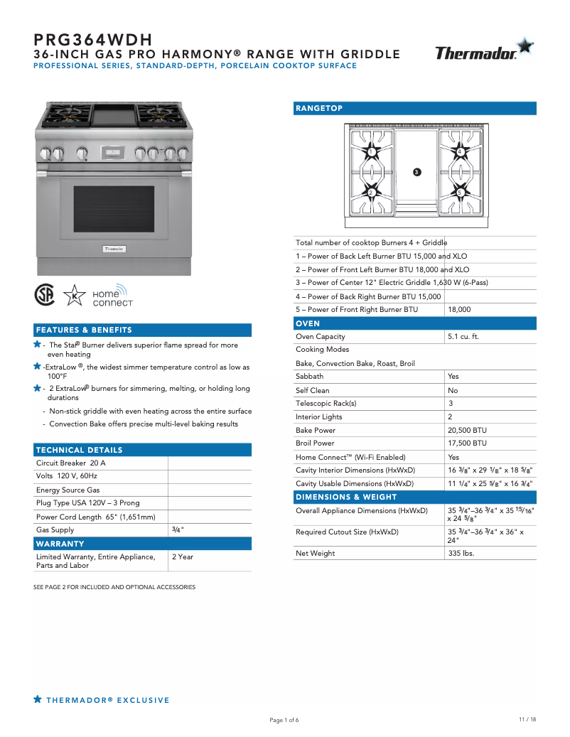 Image de la première page du manuel de l'appareil Pro Harmony PRG366WH