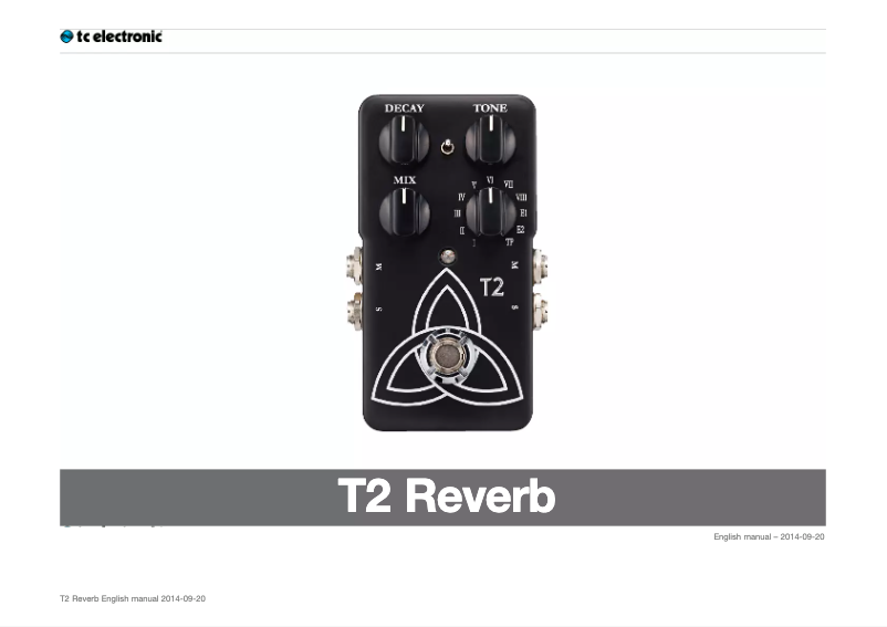 Image de la première page du manuel de l'appareil T2