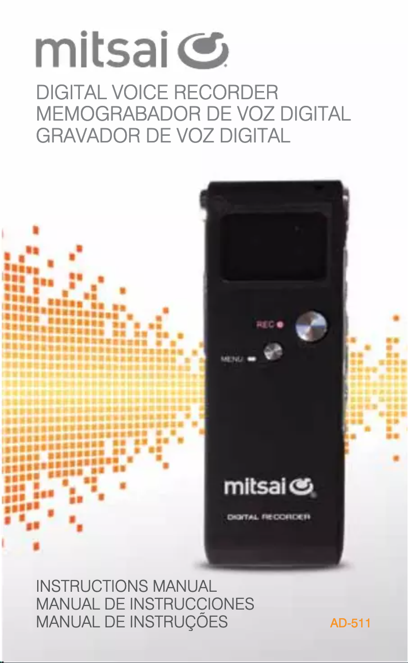 Image de la première page du manuel de l'appareil AD-511