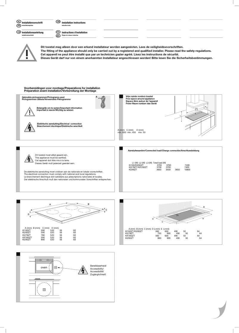Image de la première page du manuel de l'appareil KI290ZT