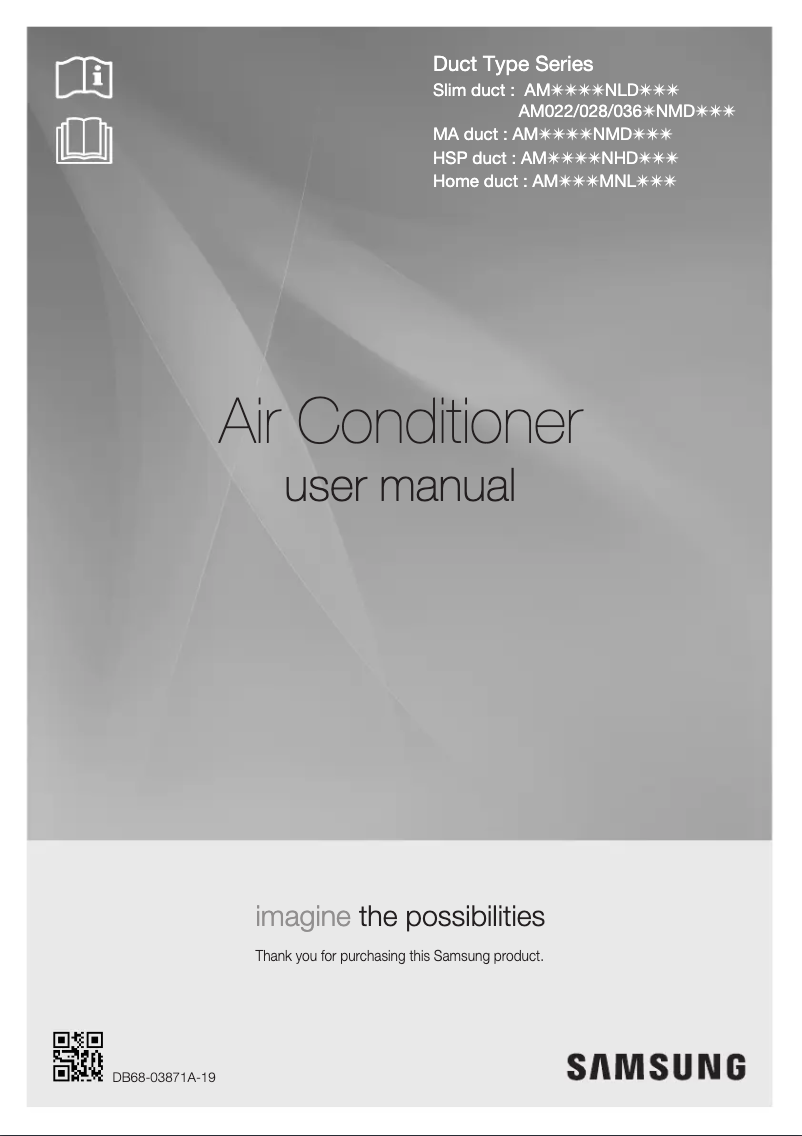 Page 1 de la notice Manuel utilisateur Samsung AM112FNMDEH