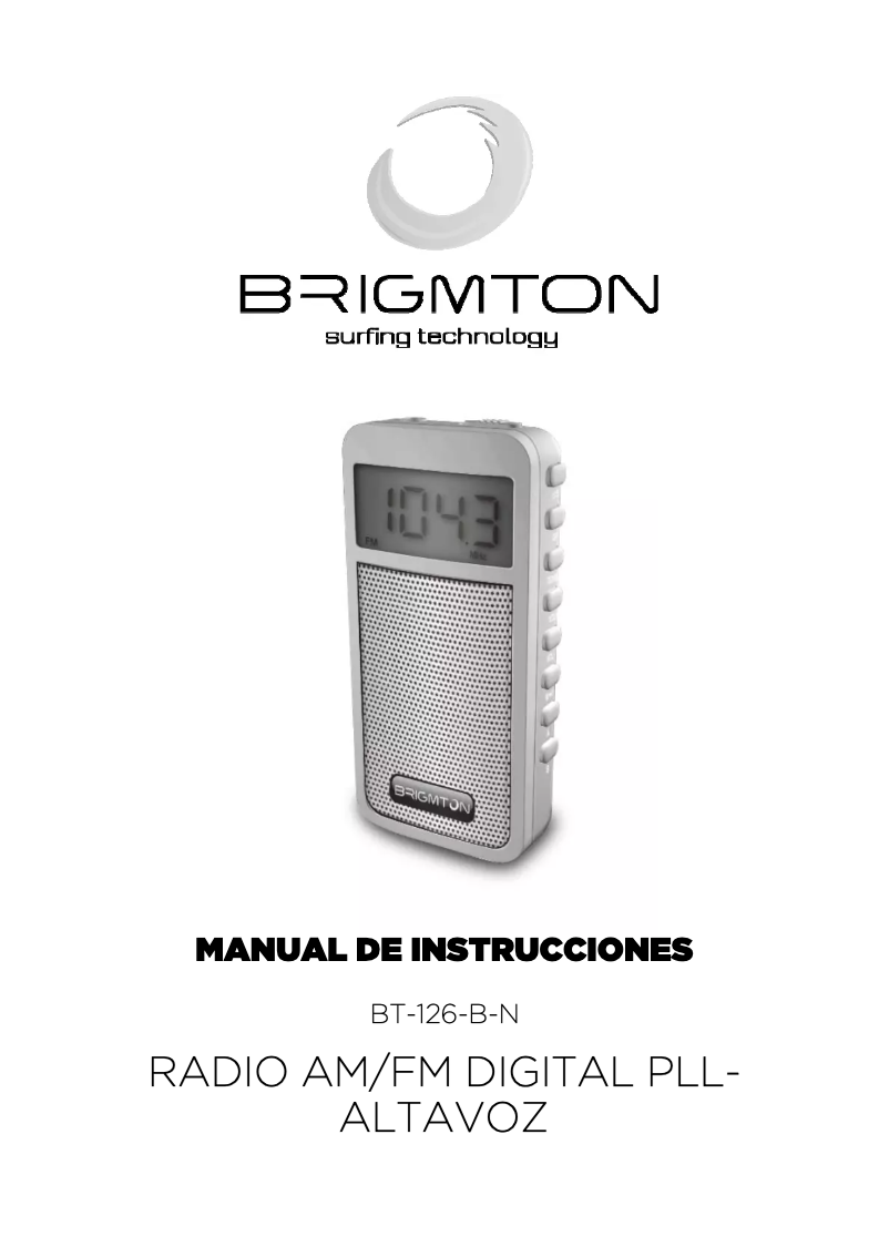 Image de la première page du manuel de l'appareil BT-126