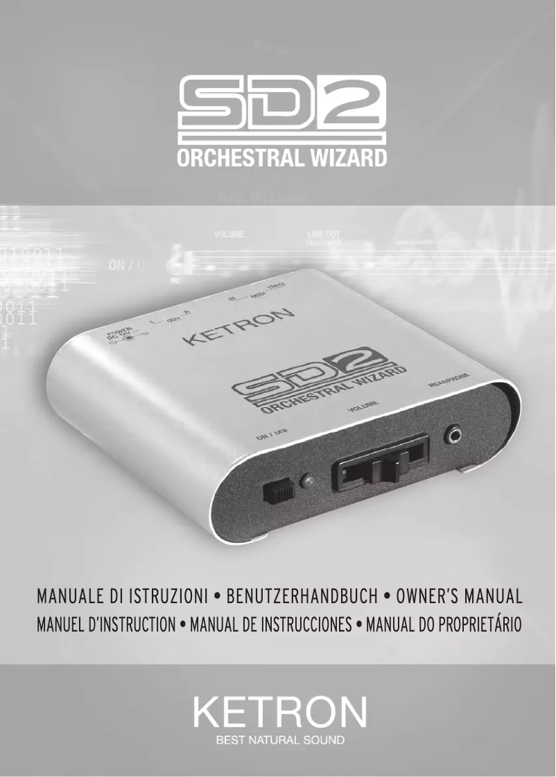 Página 1 del manual Manual de usuario Ketron SD2