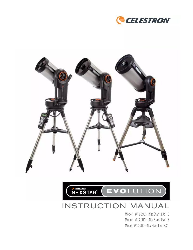 Page n°1 - Manuel utilisateur Celestron NexStar Evolution 8