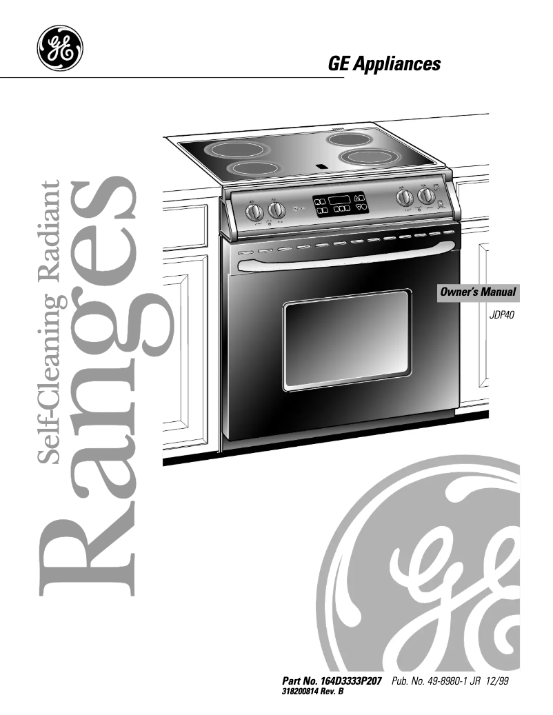 Image de la première page du manuel de l'appareil Profile JDP40WBWW