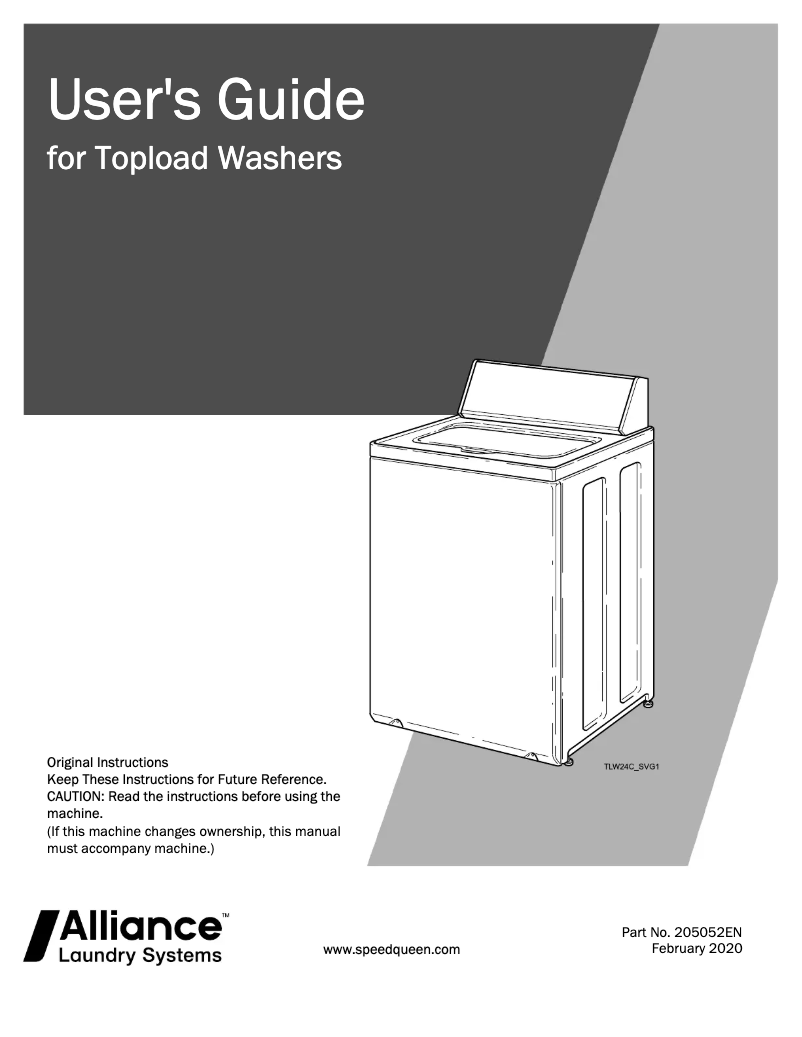 Image de la première page du manuel de l'appareil AWN43RSN116TW01