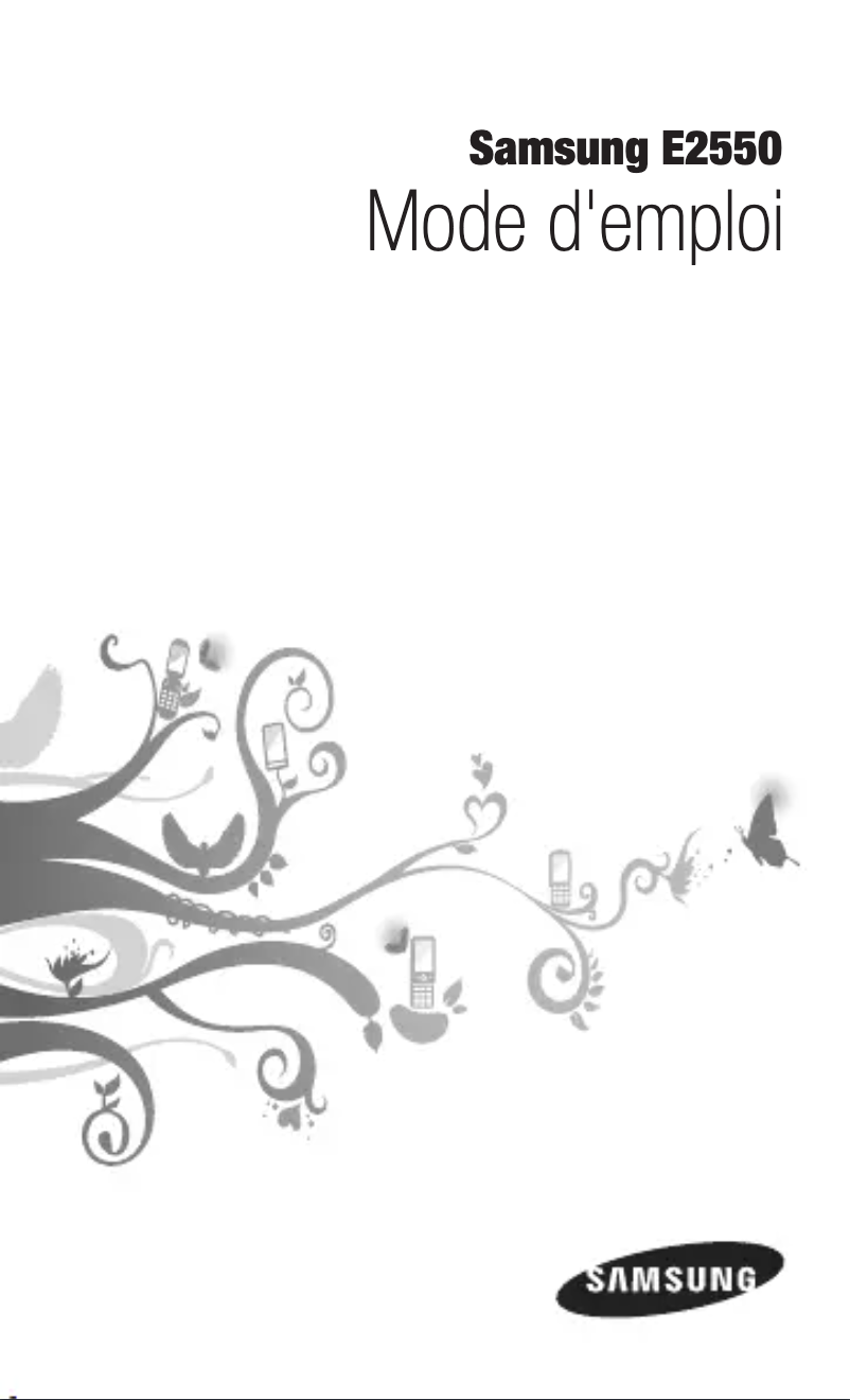 Page 1 de la notice Manuel utilisateur Samsung GT-E2550