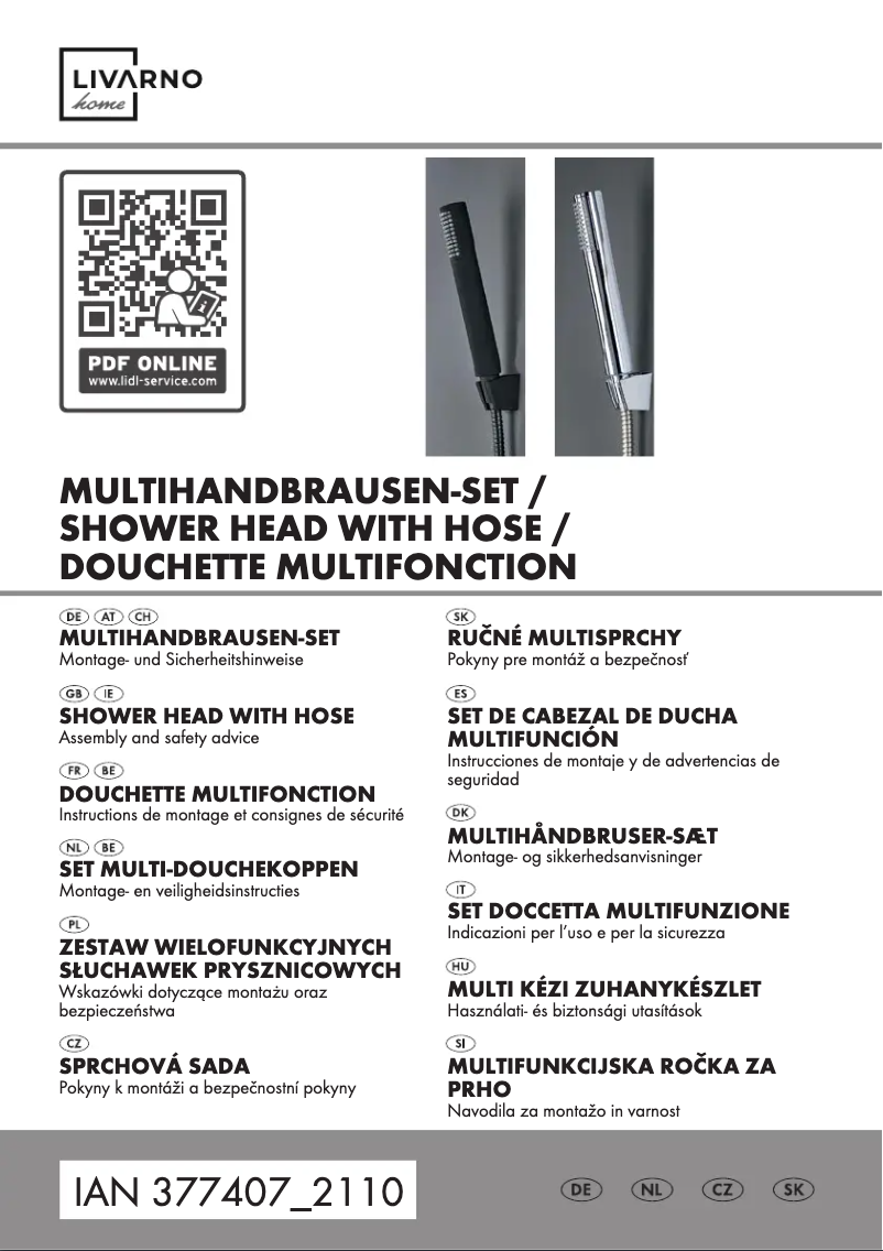 Page 1 de la notice Manuel utilisateur Livarno Lux HG09264