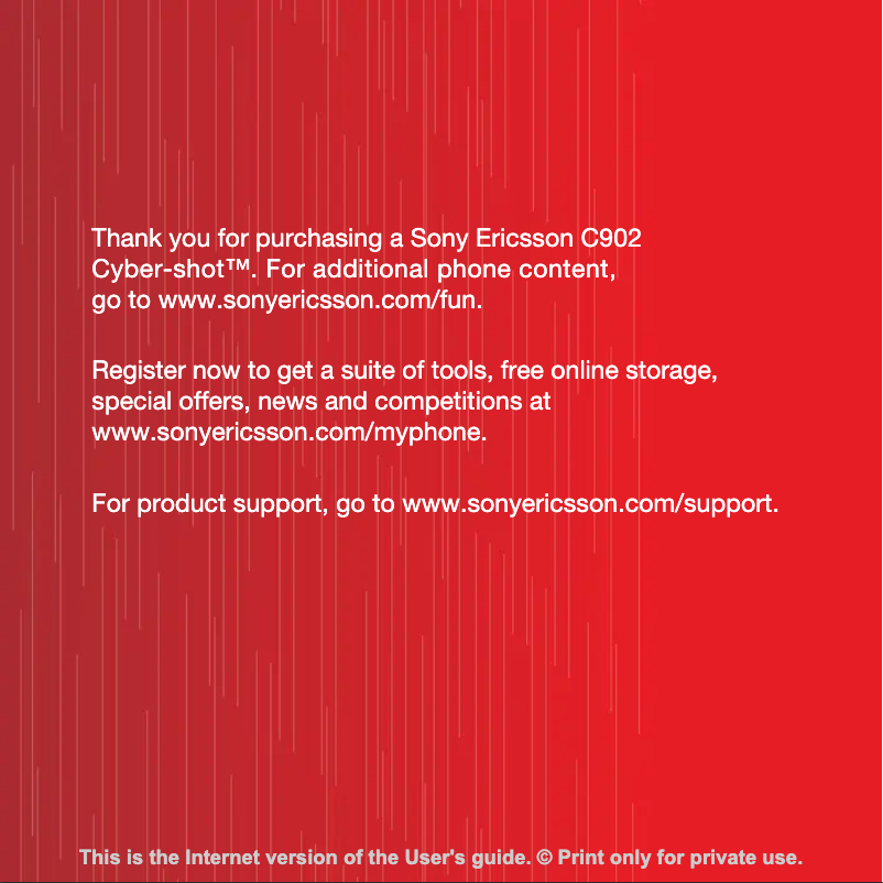 Page 1 de la notice Manuel utilisateur Sony Cyber-Shot C902