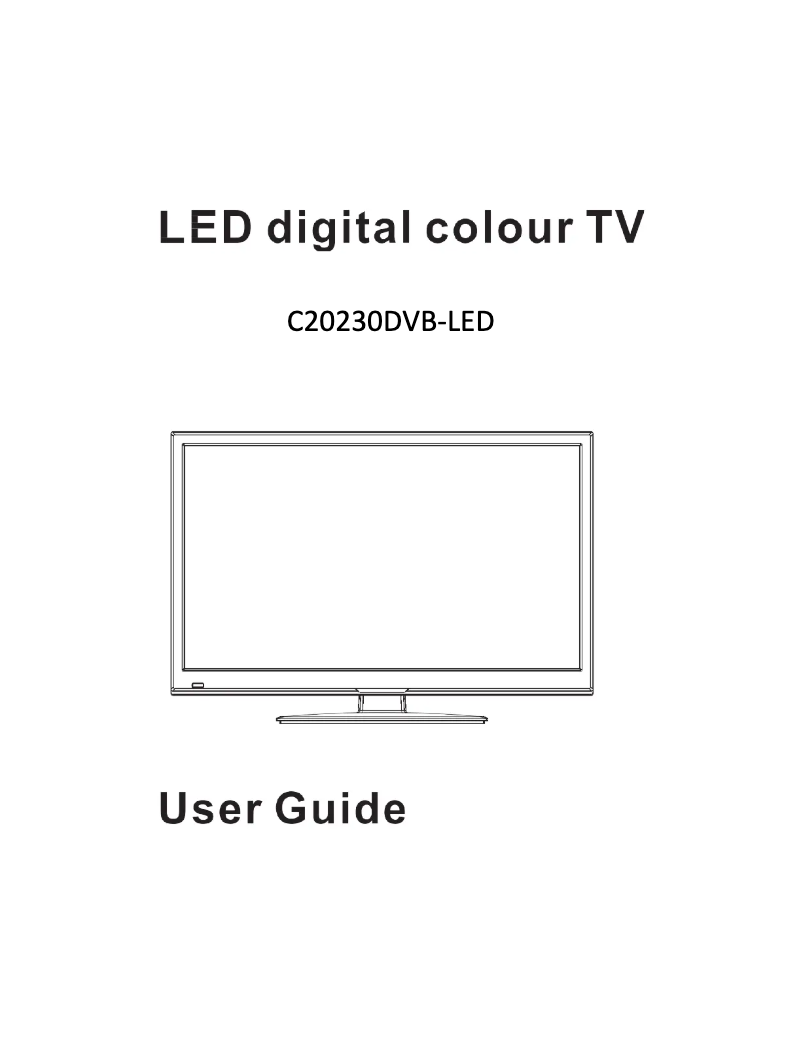 Image de la première page du manuel de l'appareil C20230DVB-LED