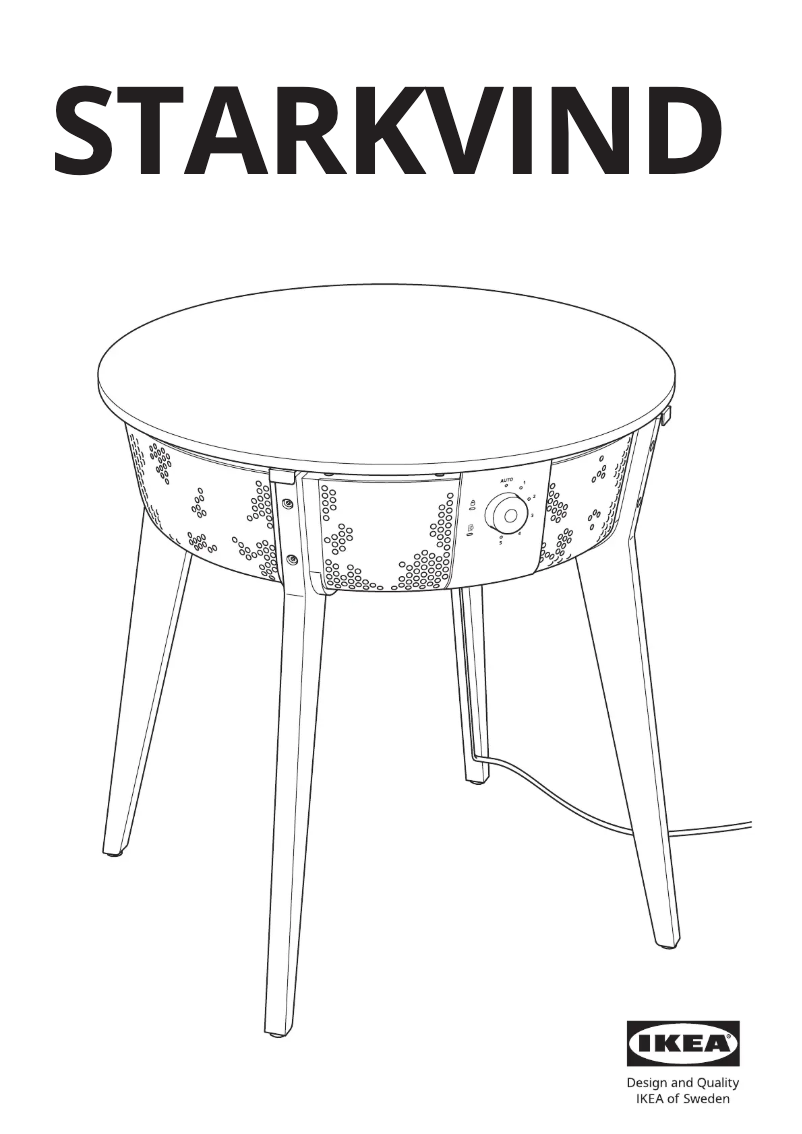 Page 1 de la notice Manuel utilisateur Ikea STARKVIND 205.019.54