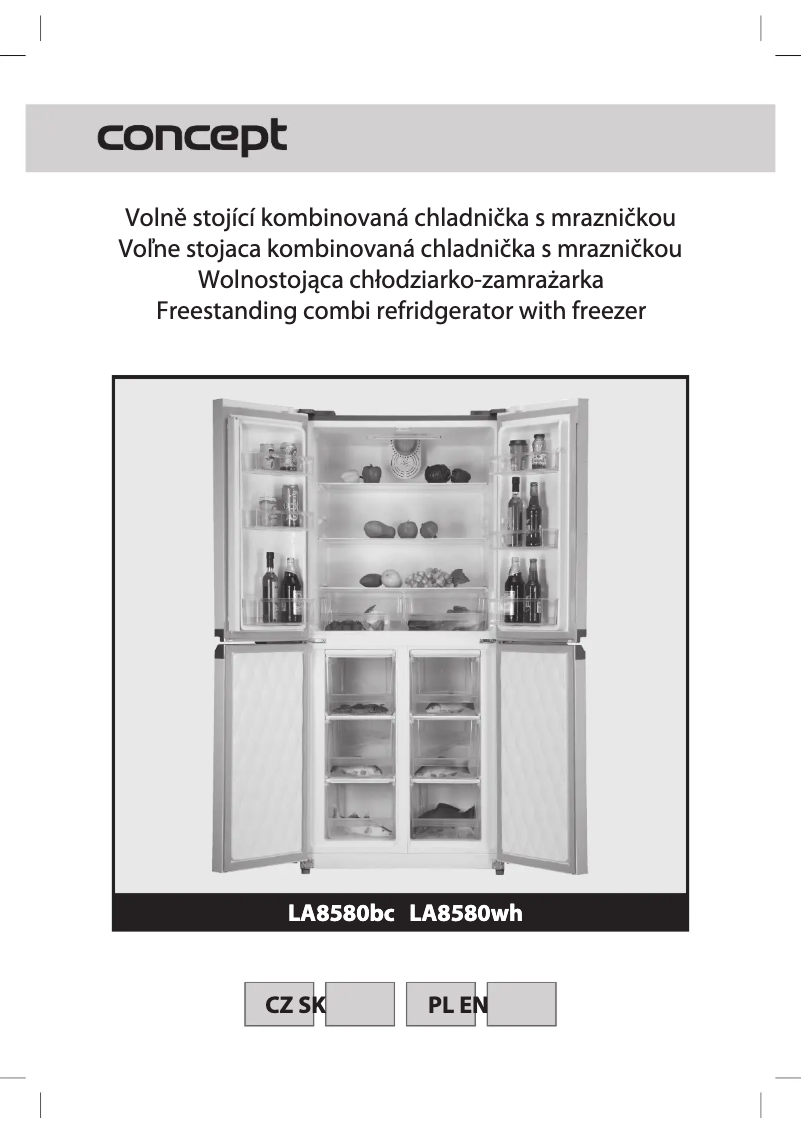 Page 1 de la notice Manuel utilisateur Concept LA8580WH