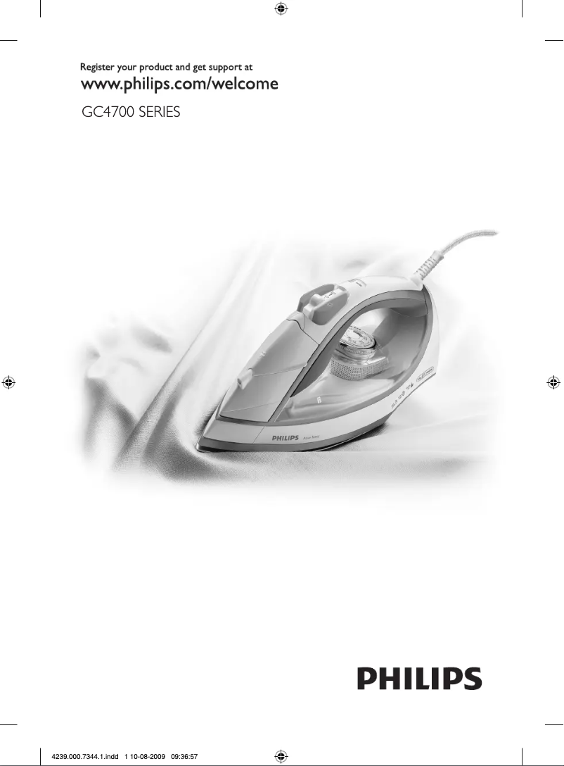 Page 1 de la notice Manuel utilisateur Philips Azur GC4705