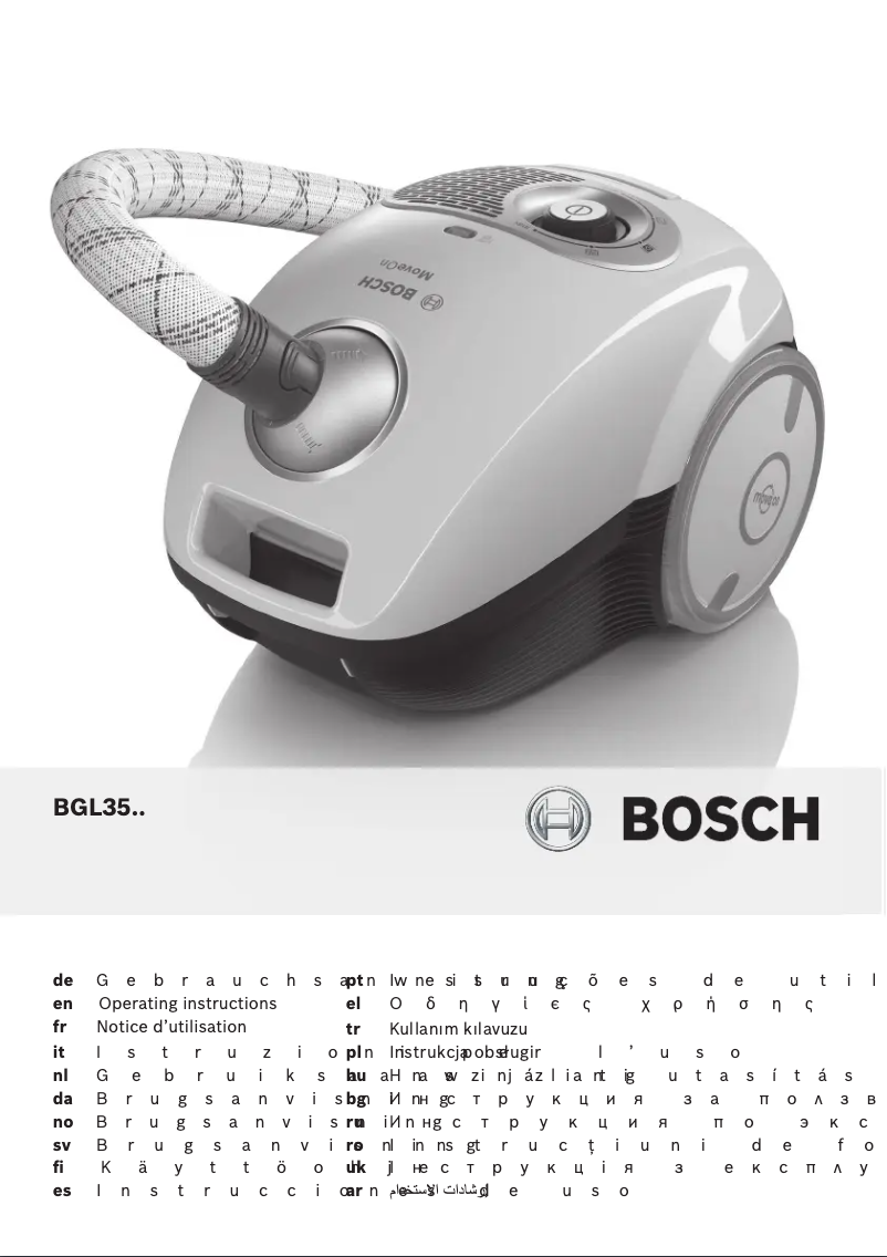 Page 1 of the manual User Manual Bosch BGL35MOV12 MoveOn