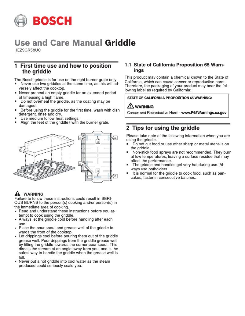 Image de la première page du manuel de l'appareil HEZ9GR58UC