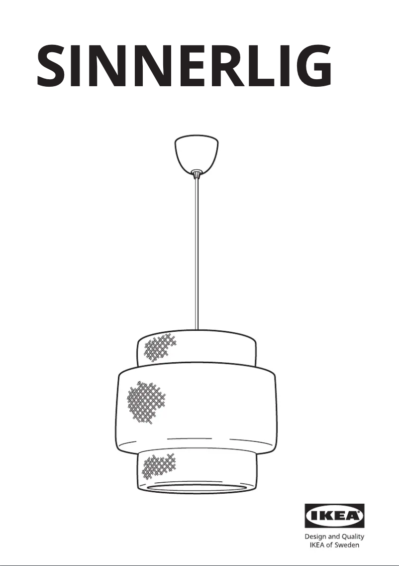 Image de la première page du manuel de l'appareil SINNERLIG 005.085.36