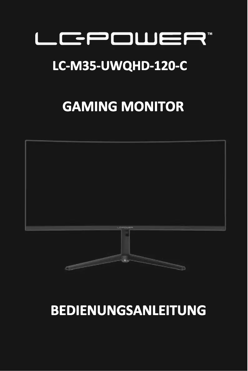 Page 1 de la notice Manuel utilisateur LC-Power LC-M35-UWQHD-120-C