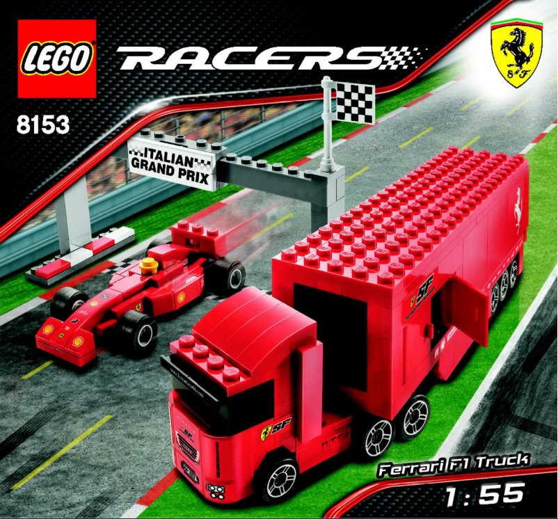 Page 1 de la notice Manuel utilisateur Lego Racers 8153