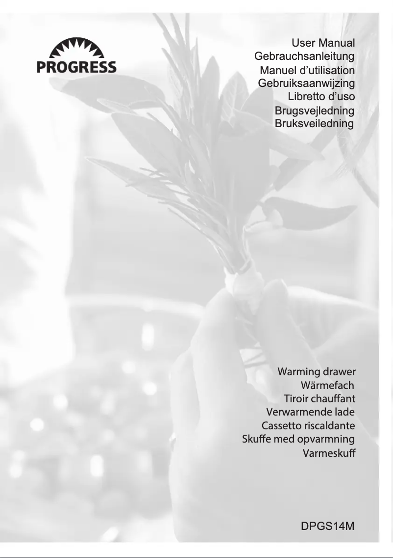 Page 1 de la notice Manuel utilisateur Progress DPGS14M