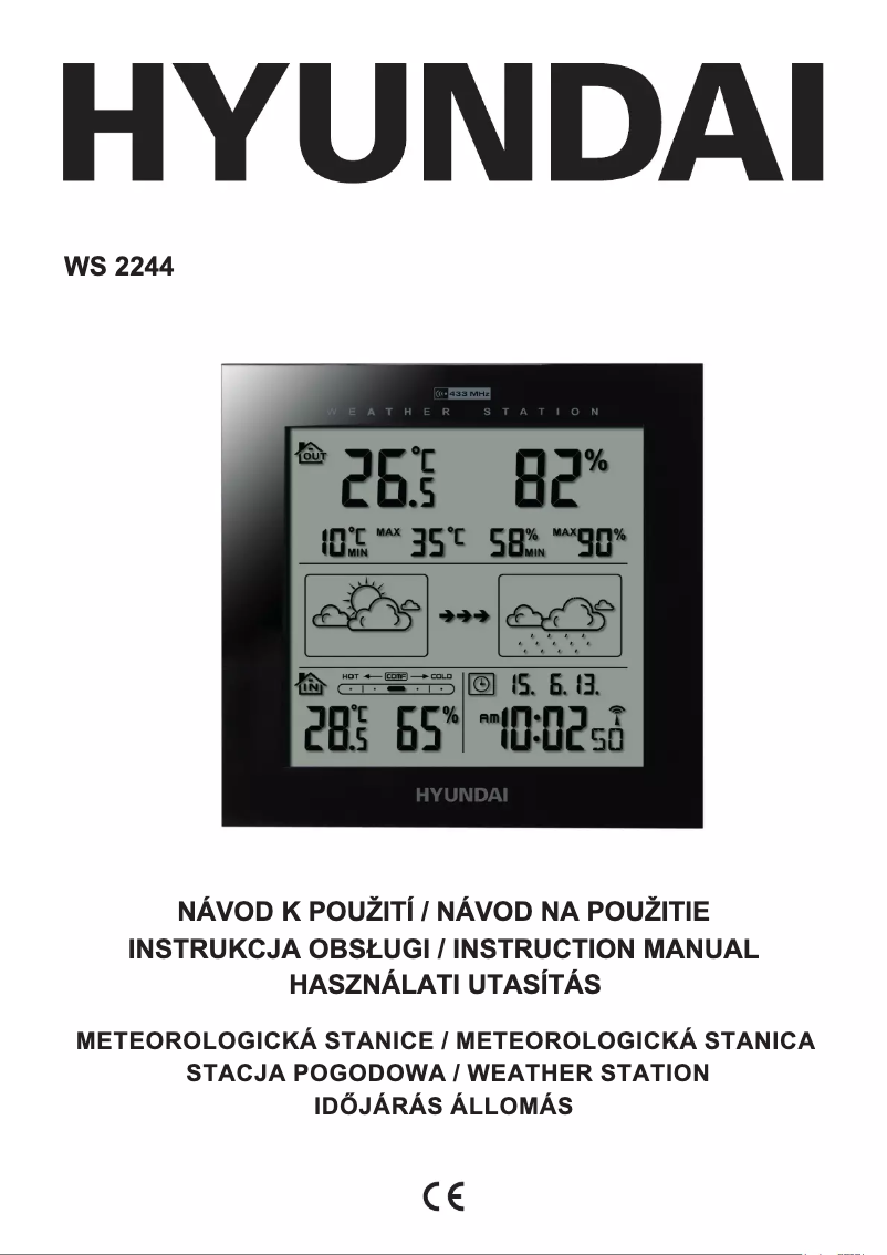 Page 1 de la notice Manuel utilisateur Hyundai WS 2244 M