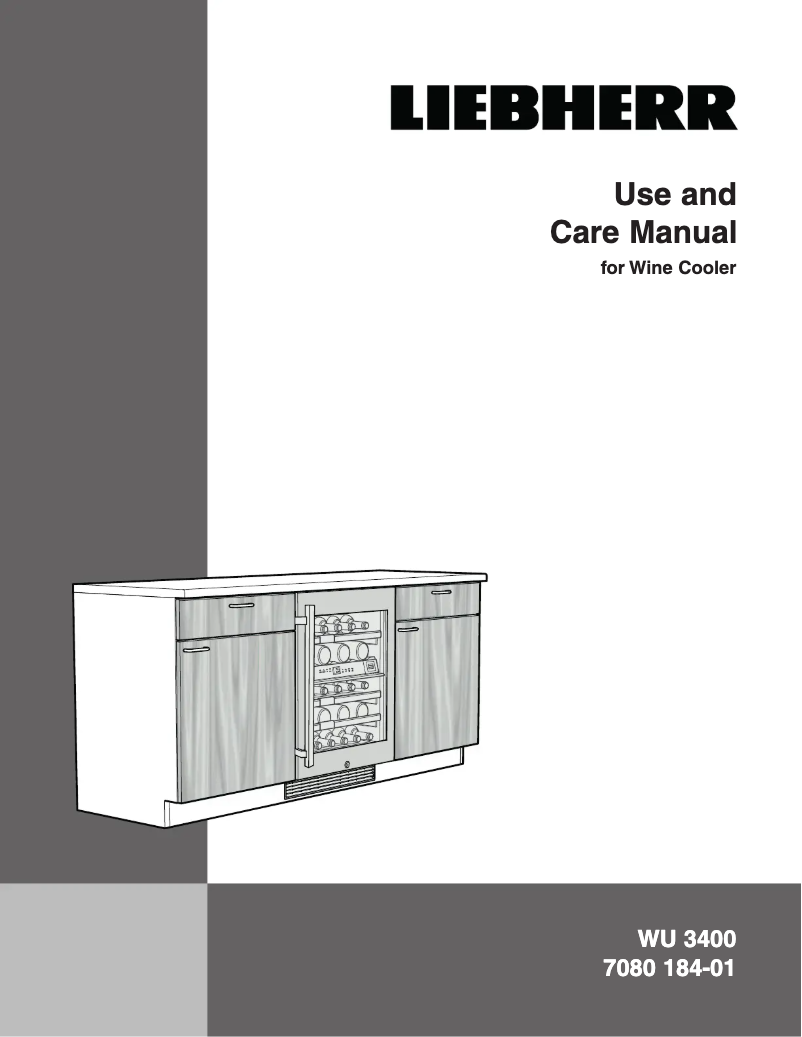 Page n°1 - Manuel d'utilisation et d'entretien Liebherr WU-3400