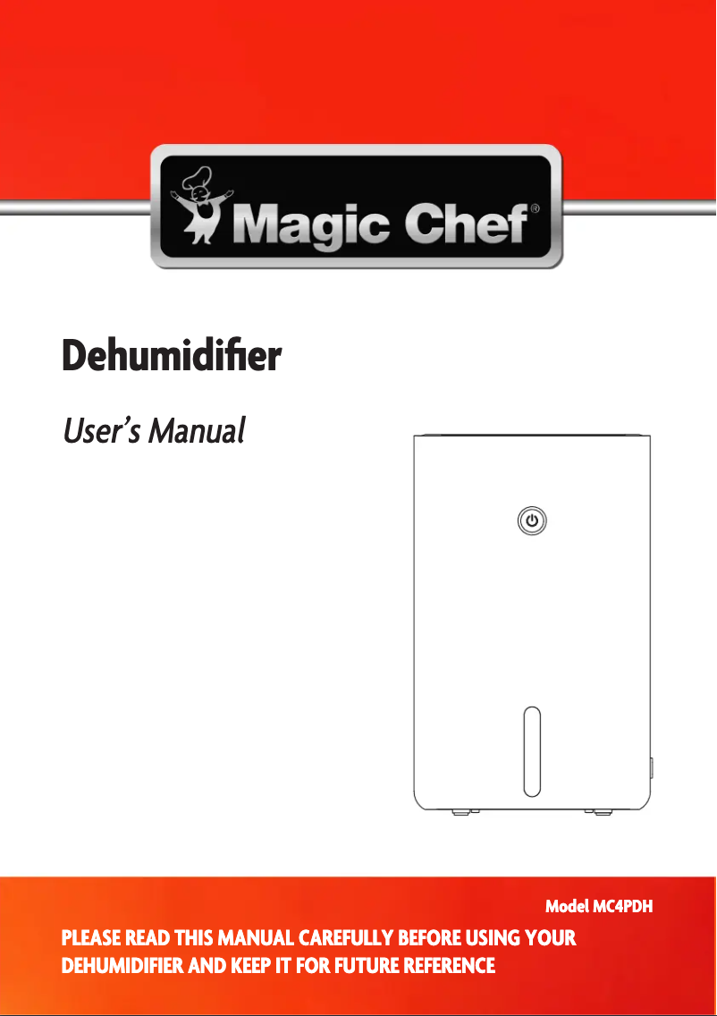 Page 1 of the manual User Manual Magic Chef MC4PDH