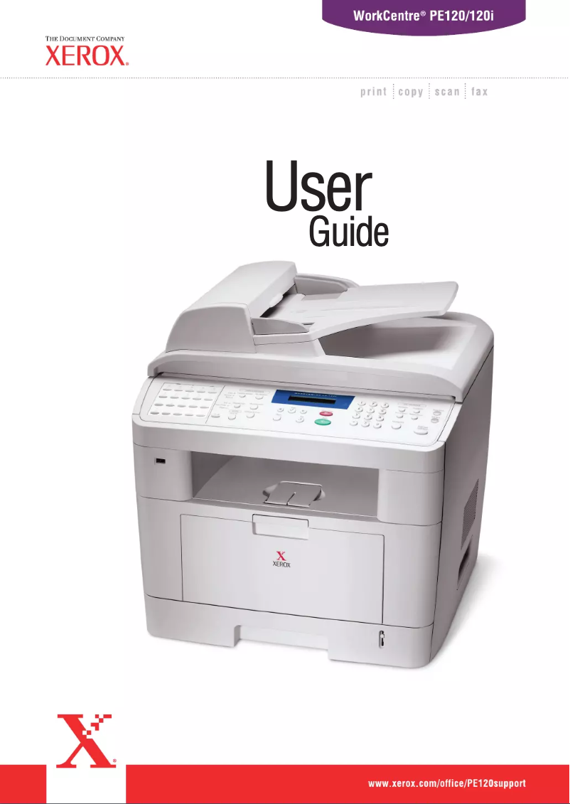 Page 1 de la notice Manuel utilisateur Xerox WorkCentre 120i