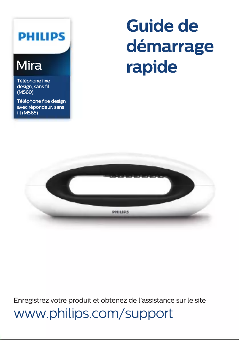 Page n°1 - Guide de démarrage rapide Philips M5651WG