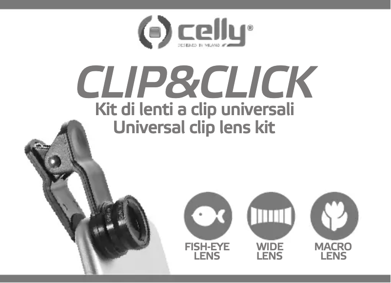 Page 1 de la notice Manuel utilisateur Celly Clip&Click