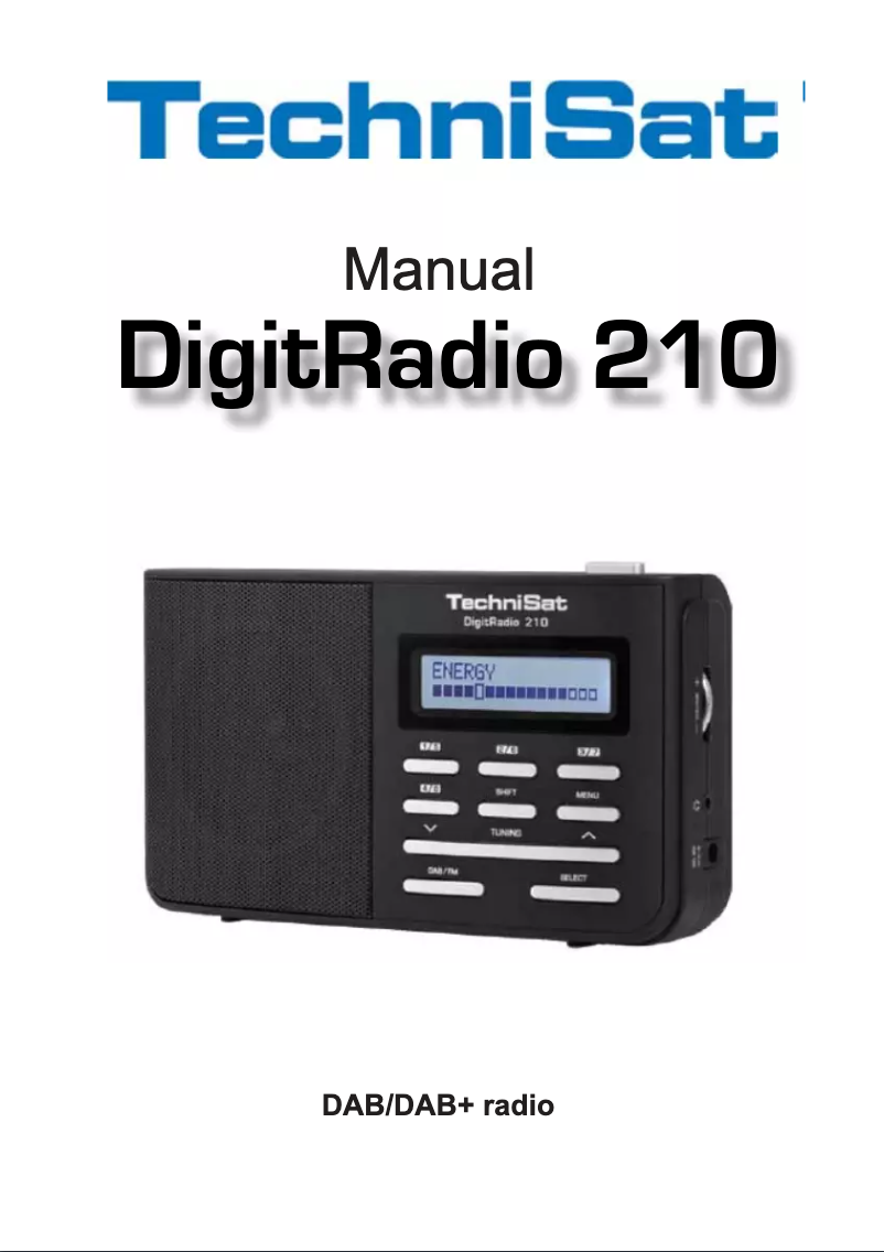 Página 1 del manual Manual de usuario TechniSat DigitRadio 210
