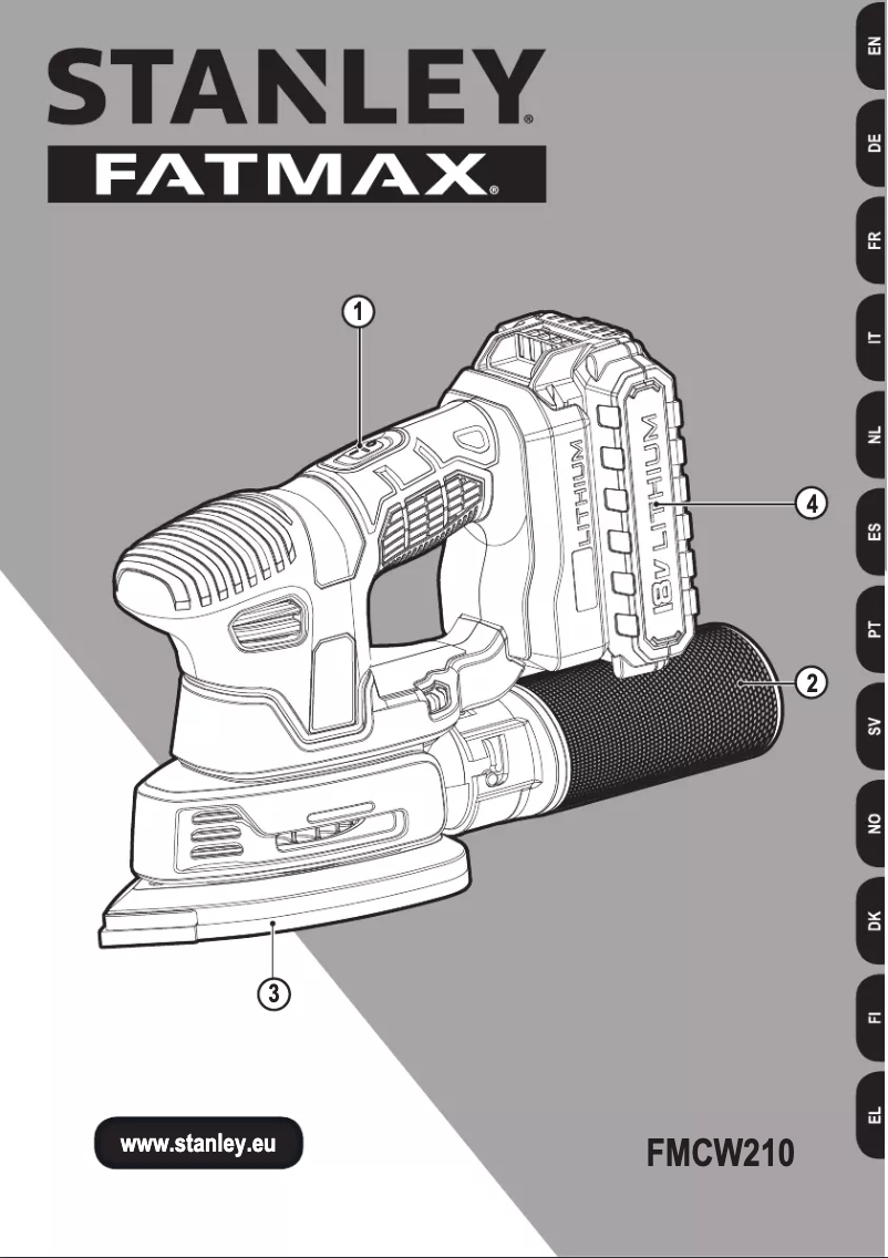 Page n°1 - Manuel utilisateur Stanley FMCW210