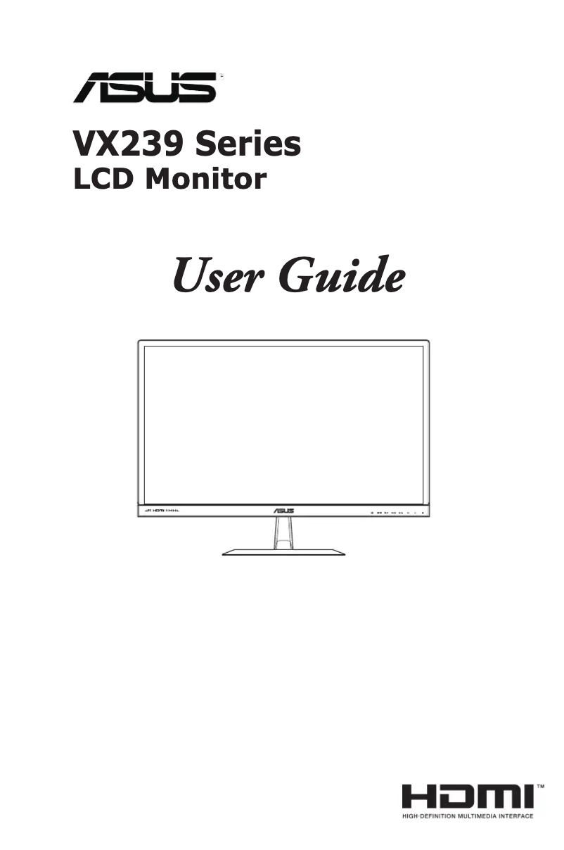 Page n°1 - Manuel utilisateur Asus VX239N-W