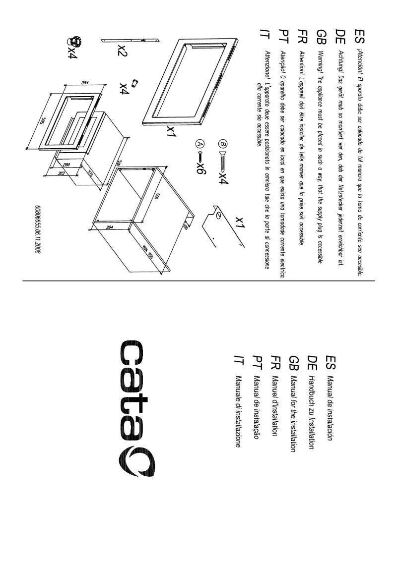 Page 1 de la notice Manuel utilisateur CATA MC 17D ENC