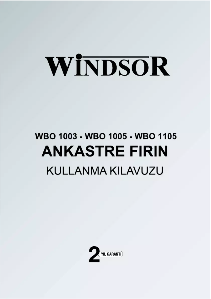 Image de la première page du manuel de l'appareil WBO 1105