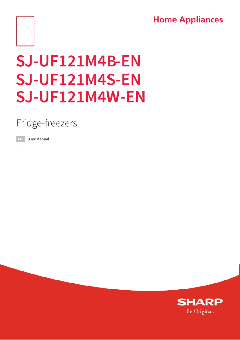 Page 1 de la notice Manuel utilisateur Sharp SJ-UF121M4W-EN