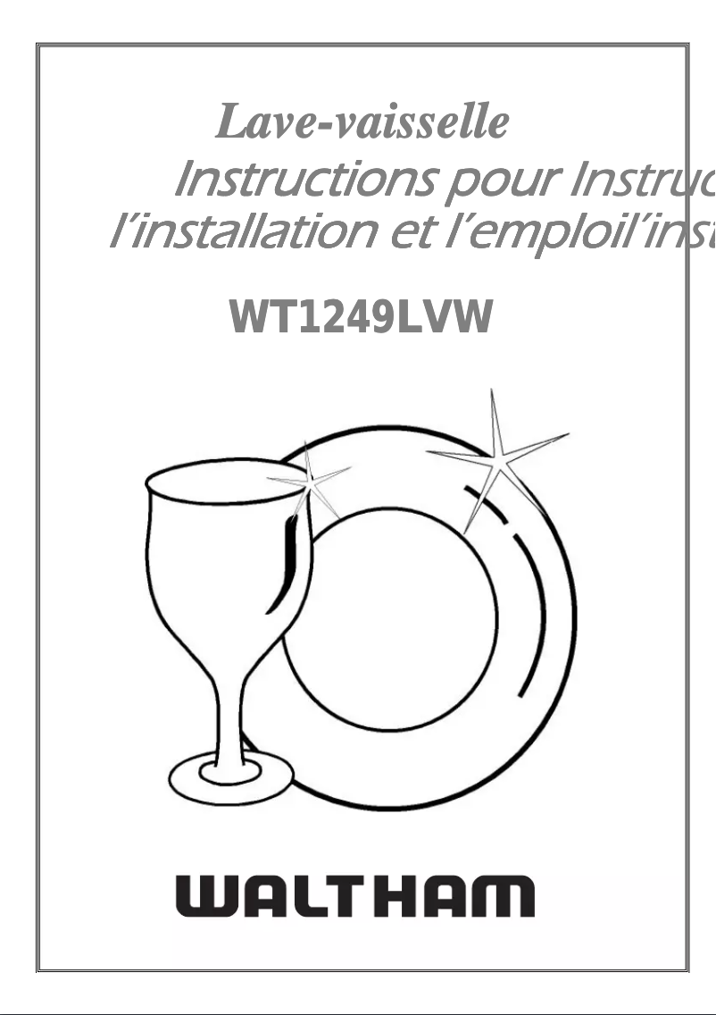 Page n°1 - Manuel utilisateur Waltham WT 1249 LVW