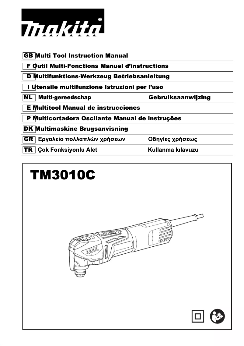 Page 1 de la notice Manuel utilisateur Makita TM3010CK