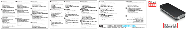 Page 1 de la notice Manuel utilisateur Trust Urban Powerbank 21858