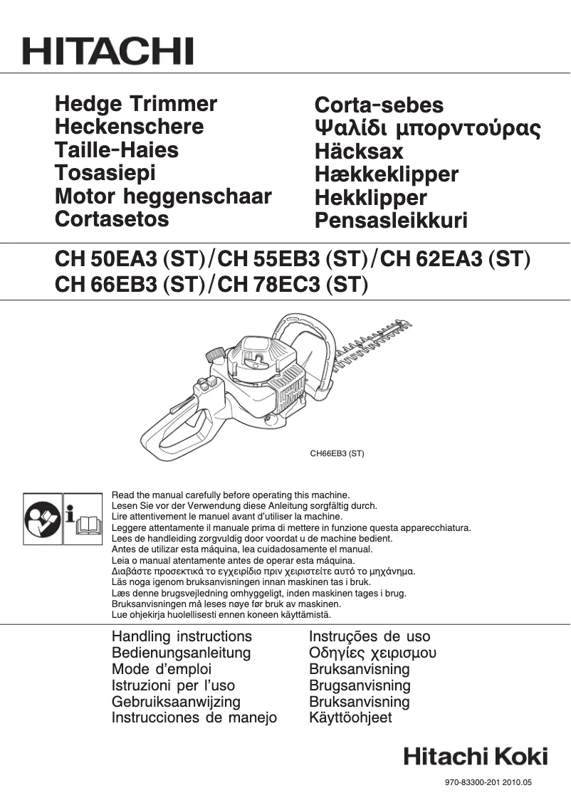 Page n°1 - Manuel utilisateur Hitachi CH 66EA3