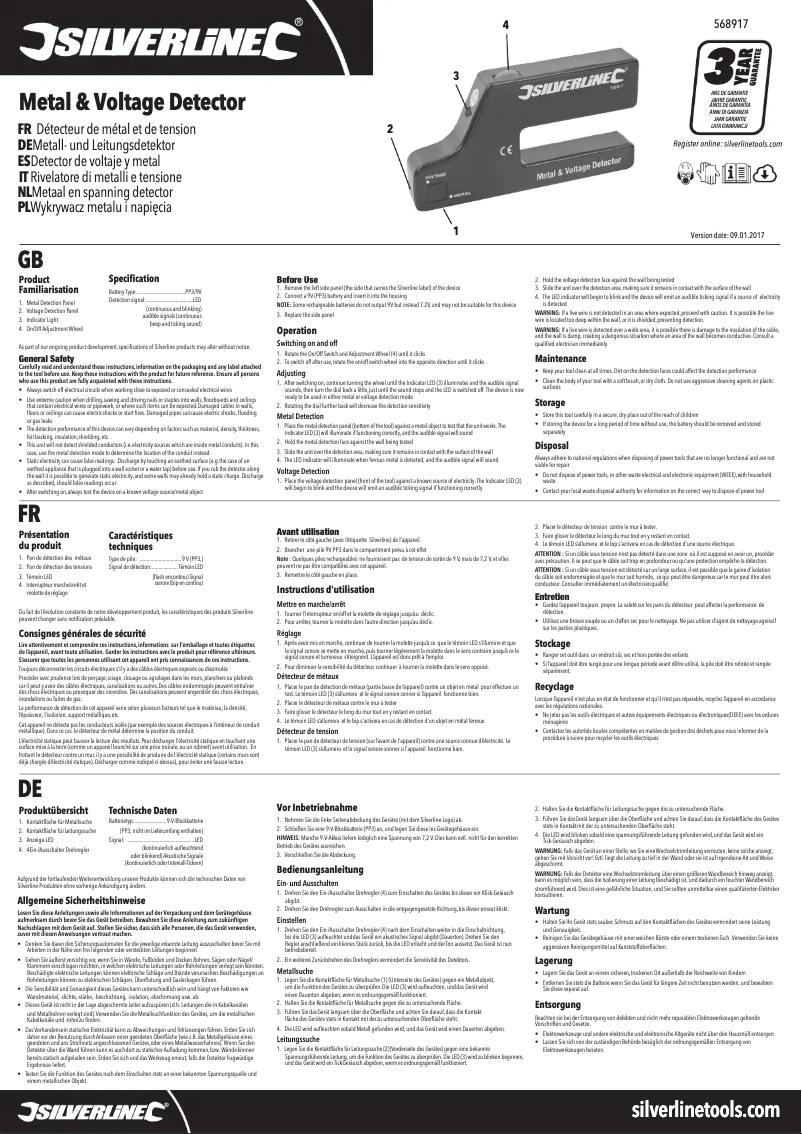 Página 1 del manual Manual de usuario Silverline 568917