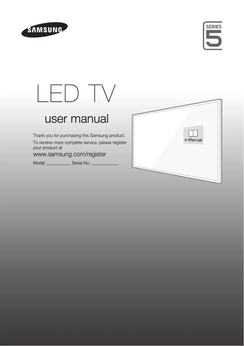 Page n°1 - Manuel utilisateur Samsung UE55J5500AK