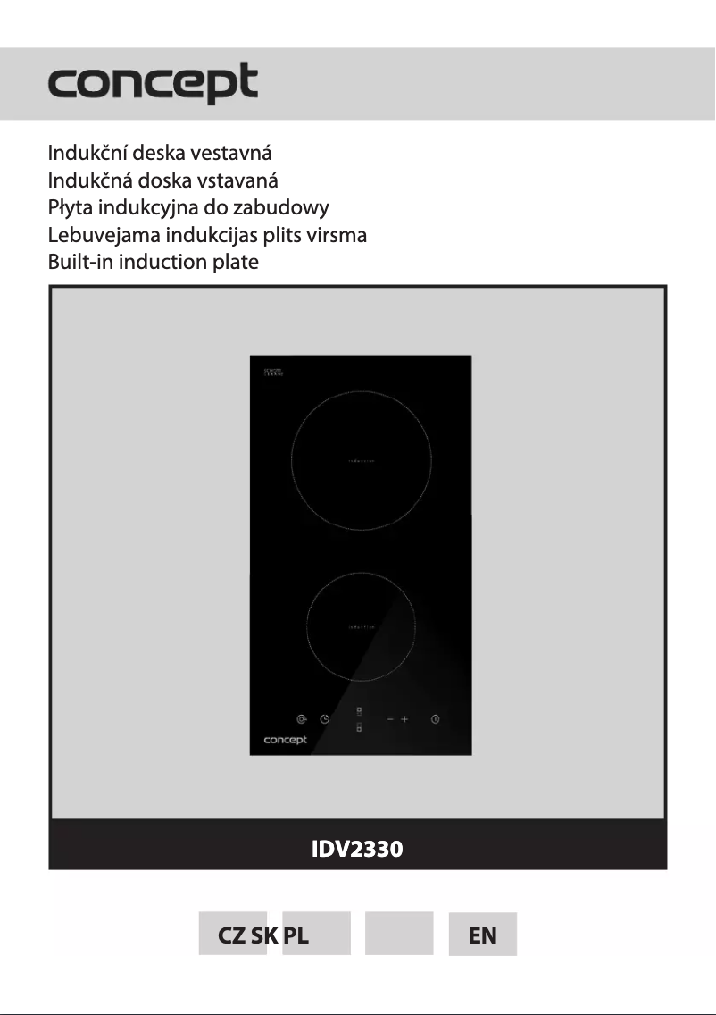Page 1 de la notice Manuel utilisateur Concept IDV2330