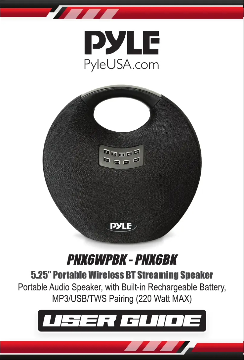 Image de la première page du manuel de l'appareil PNX6BK