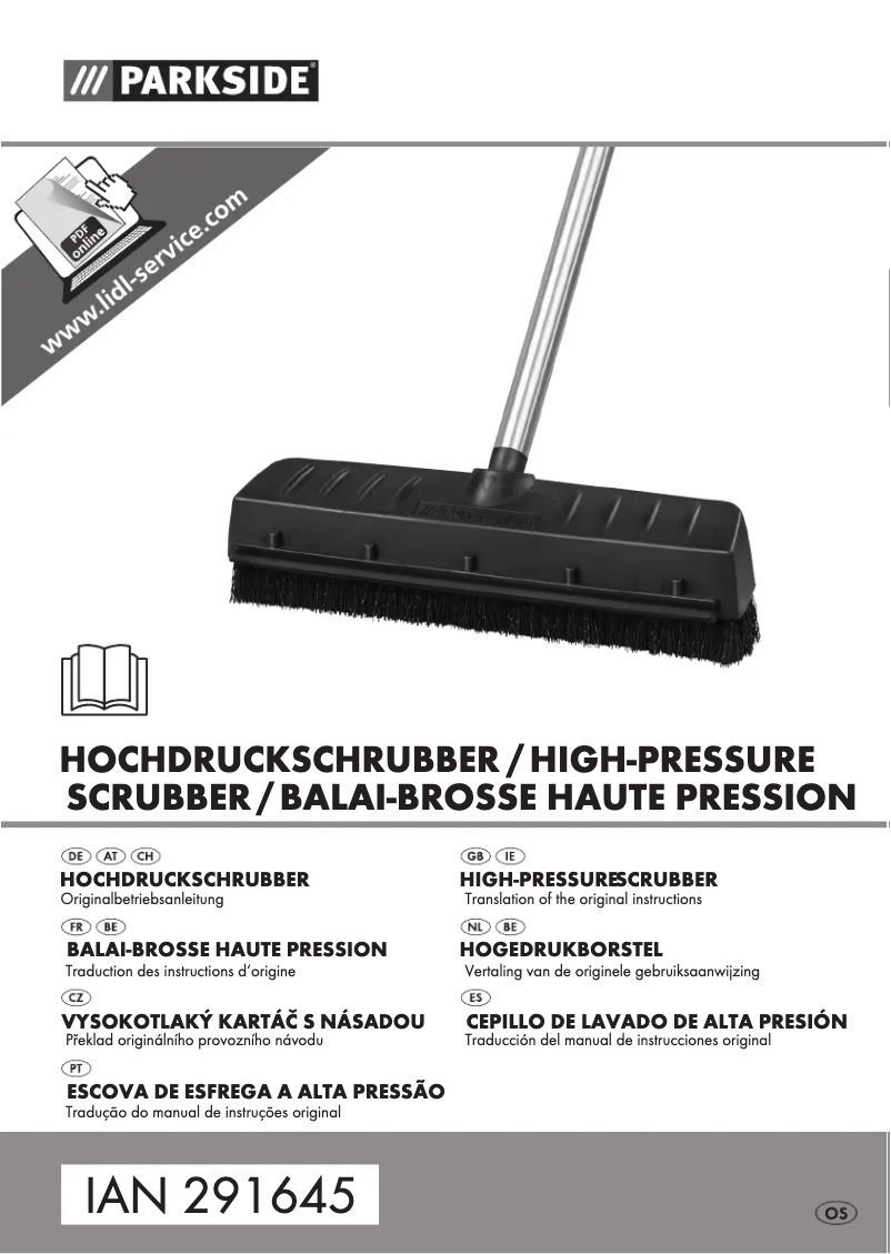 Page 1 de la notice Manuel utilisateur Parkside IAN 291645