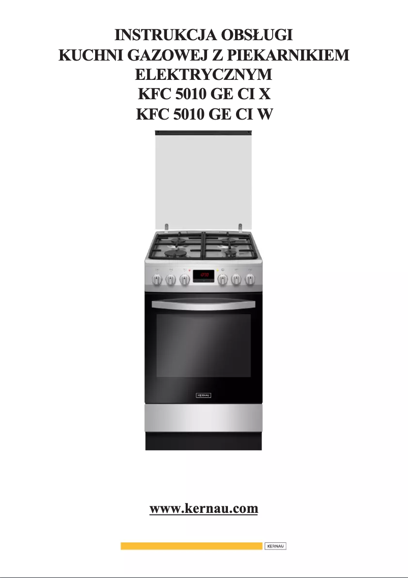 Page n°1 - Manuel utilisateur Kernau KFC 5010 GE CI X