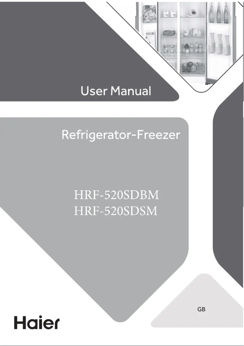 Image de la première page du manuel de l'appareil HRF-520SDSM